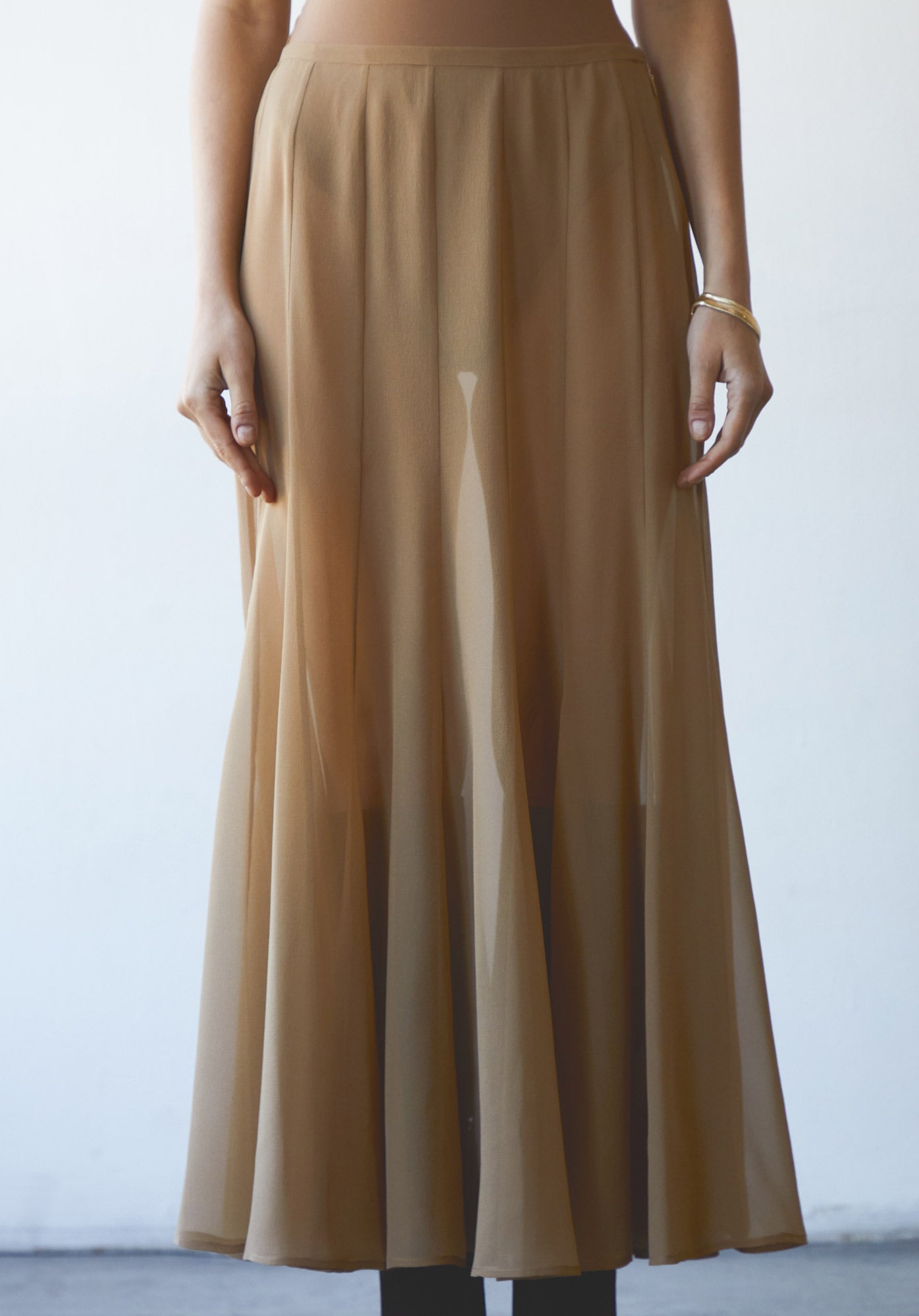 PHEOBE SKIRT in tan