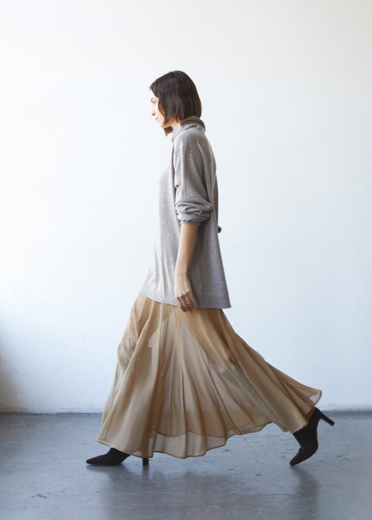 PHEOBE SKIRT in tan